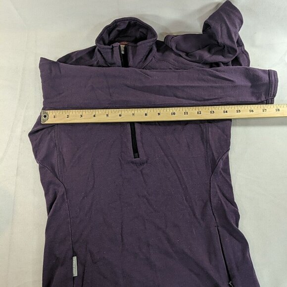 Icebreaker Sport 320 Women XS Merino Purple 1/4 Zip Long Sleeve Shirt Sweater - Picture 11 of 13